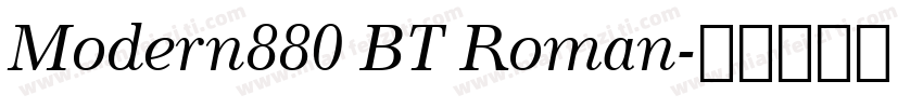 Modern880 BT Roman字体转换
